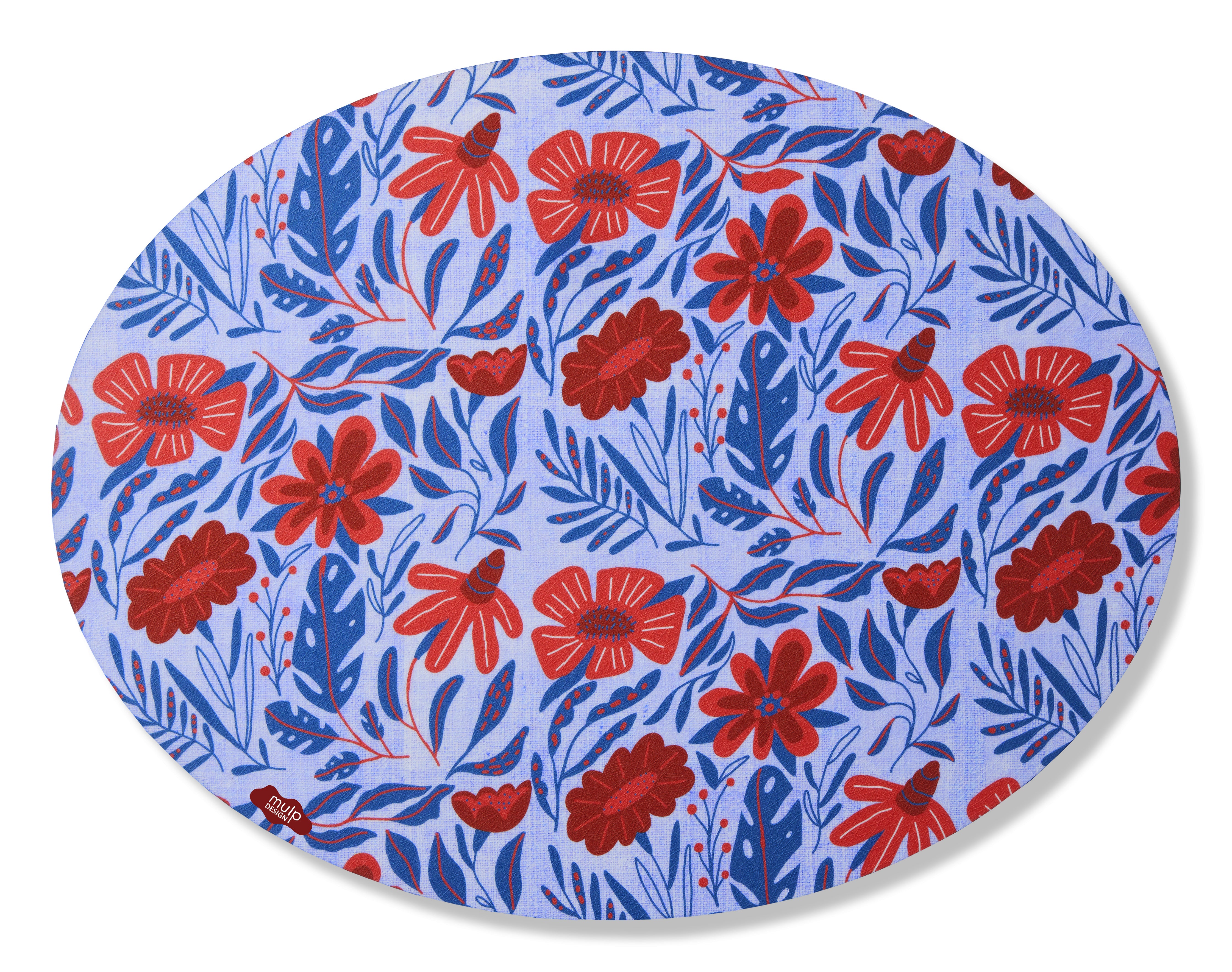 STRIP AND FLOWERS OVALE